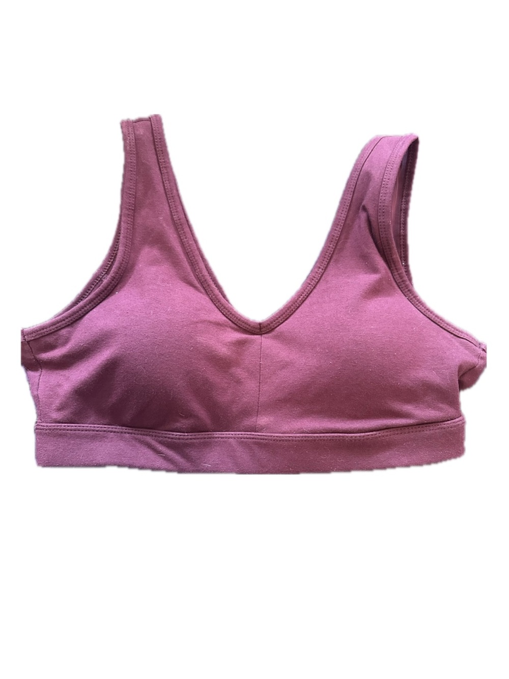 Everyday V-Neck Comfort Bralette in Dusty Rose